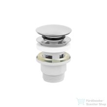   Invena click-clack leeresztő nagy dugóval, ABS, túlfolyós mosdóhoz, króm SC-B1-029-G