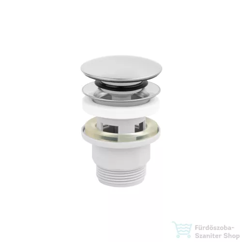 Invena click-clack leeresztő nagy dugóval, ABS, túlfolyós mosdóhoz, króm SC-B1-029-G