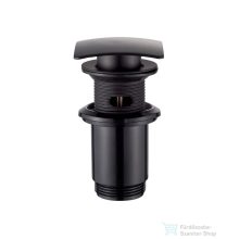   Invena szögletes click-clack leeresztő túlfolyós mosdóhoz,matt fekete SC-B1-139-L