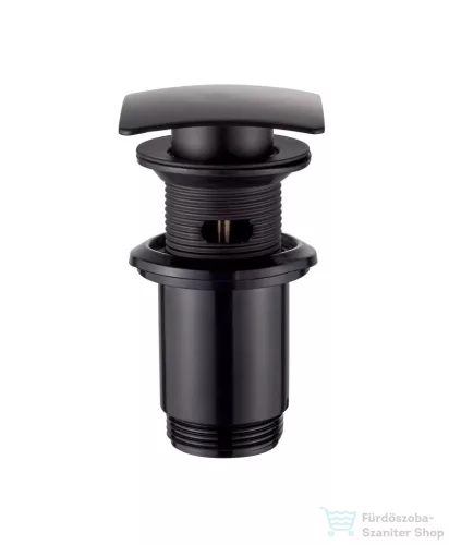 Invena szögletes click-clack leeresztő túlfolyós mosdóhoz,matt fekete SC-B1-139-L