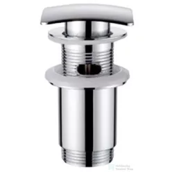   Invena szögletes click-clack leeresztő túlfolyós mosdóhoz,króm SC-B1-140-L