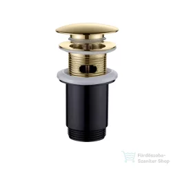   Invena click-clack leeresztő nagy dugóval túlfolyós mosdóhoz,arany SC-B1-170-V