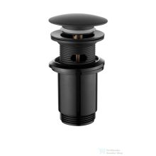   Invena click-clack leeresztő nagy dugóval túlfolyós mosdóhoz,matt fekete SC-B1-174-V