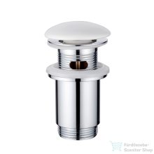   Invena click-clack leeresztő nagy dugóval túlfolyós mosdóhoz,fényes fehér SC-B1-181-L