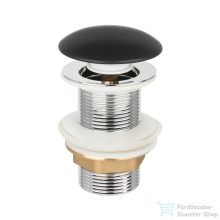   Invena click-clack leeresztő nagy dugóval,túlfolyó nélküli mosdóhoz,matt fekete SC-B1-CBP-W