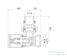 Aqualine C-SART radiátor szelep, matt fekete SC237B