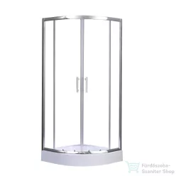   Leziter Spirit Clear 80x80x194 cm íves zuhanykabin zuhanytálcával SC80S_AKI80ZT