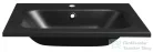 Sapho SIDRA öntöttmárvány mosdó, 61x46cm, matt fekete (SD061B)