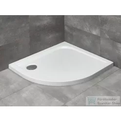   Radaway Delos E 90x80 íves aszimmetrikus zuhanytálca ST 90 zuhanyszifonnal jobbos SDE8090-01R