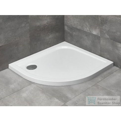 Radaway Delos E 90x80 íves aszimmetrikus zuhanytálca ST 90 zuhanyszifonnal jobbos SDE8090-01R