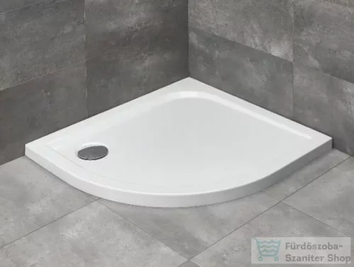 Radaway Delos E 90x80 íves aszimmetrikus zuhanytálca ST 90 zuhanyszifonnal jobbos SDE8090-01R