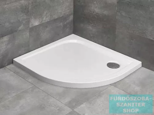 Radaway Delos E 90x80 íves aszimmetrikus zuhanytálca ST 90 zuhanyszifonnal balos SDE9080-01L