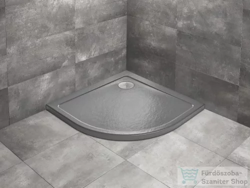 Radaway Doros Stone A 90x90 íves zuhanytálca antracit SDRA9090-01-64S