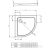 Radaway Doros A 90x90 íves zuhanytálca SDRA9090-01