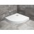 Radaway Doros Stone A 90x90 íves zuhanytálca előlappal fehér SDRA9090-05-04S