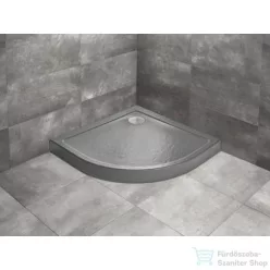   Radaway Doros Stone A 90x90 íves zuhanytálca előlappal antracit SDRA9090-05-64S