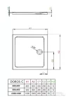 Radaway Doros Stone C 90x90 zuhanytálca fehér SDRC9090-01-04S