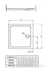 Radaway Doros C 90x90 szögletes zuhanytálca ST 90 zuhanyszifonnal SDRC9090-01