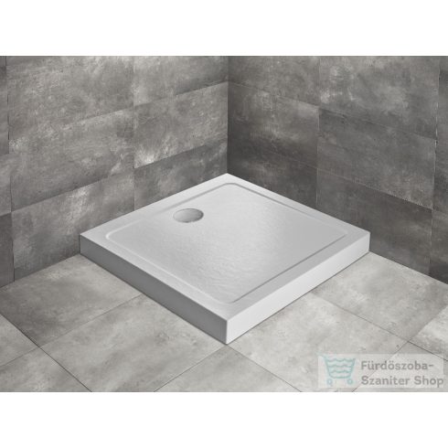 Radaway Doros Stone C 90x90 zuhanytálca előlappal fehér SDRC9090-05-04S