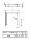 Radaway Doros Stone C 90x90 zuhanytálca előlappal antracit SDRC9090-05-64S