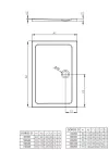Radaway Doros Stone D 100x80 zuhanytálca antracit SDRD1080-01-64S