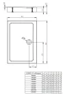 Radaway Doros Stone D 100x80 zuhanytálca előlappal fehér SDRD1080-05-04S