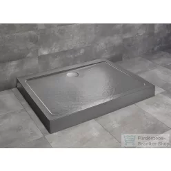   Radaway Doros Stone D 90x80 zuhanytálca előlappal antracit SDRD9080-05-64S