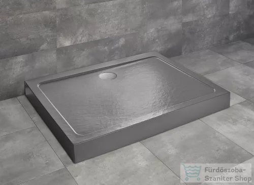 Radaway Doros Stone D 90x80 zuhanytálca előlappal antracit SDRD9080-05-64S