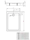 Radaway Doros Stone F 120x80 zuhanytálca előlappal fehér SDRFP1280-05-04S