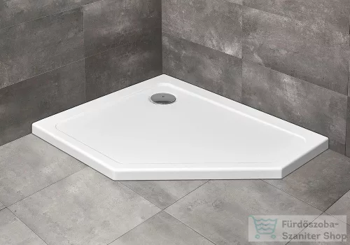 Radaway Doros PT E 100x80 ötszögletű zuhanytálca szifonnal balos SDRPT1080-01L