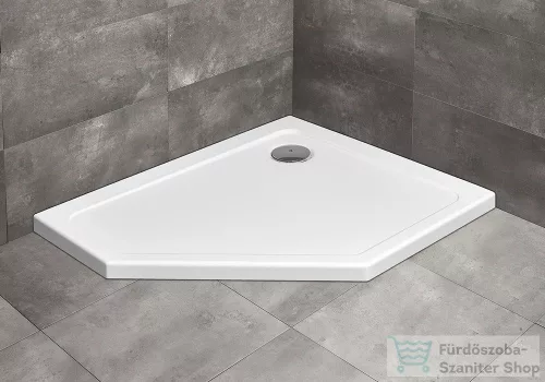 Radaway Doros PT E 100x80 ötszögletű zuhanytálca szifonnal jobbos SDRPT1080-01R