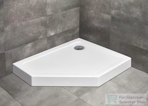 Radaway Doros PT E 100x80 ötszögletű zuhanytálca előlappal szifonnal jobbos SDRPTP1080-05R