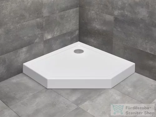 Radaway Doros PT 90x90 ötszögletű zuhanytálca előlappal szifonnal SDRPTP9090-05