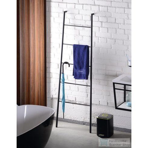 Sapho SEGA törölközőtartó 550x1700x70 mm, fekete SE104