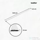 Leziter Vinyl SPC padló szintkiegyenlítő Serona kőhatású homokszürke 2400x45x8 mm SER-KE