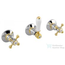   Sapho REITANO ANTEA falba süllyesztett zuhanycsaptelep, 2-irányú váltóval, króm/arany (SET305-102)