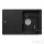 Schock Element D-100S konyhai mosogatótálca Schock Epos konyhai csapteleppel, CRISTALITE® Nero 780 x 500 mm, gránit kompozit, fekete SETED100SEEXNERO