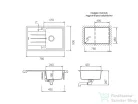 Schock Element D-100S  konyhai mosogatótálca Schock Epos konyhai csapteleppel, CRISTALITE® Sabbia 780 x 500 mm, gránit kompozit, homok SETED100SEEXCROM