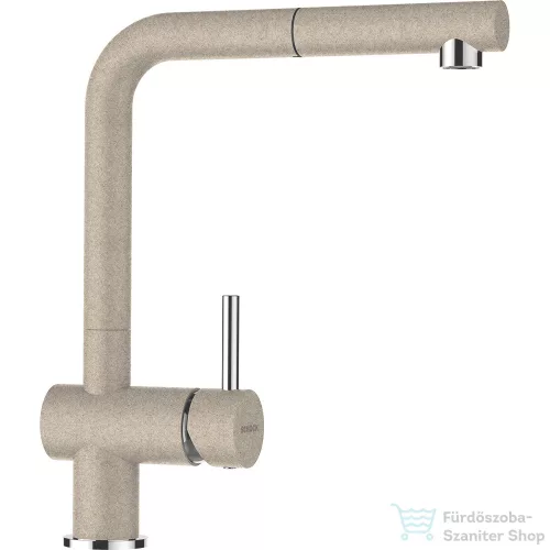 Schock Element D-100S  konyhai mosogatótálca Schock Epos konyhai csapteleppel, CRISTALITE® Sabbia 780 x 500 mm, gránit kompozit, homok SETED100SEEXCROM