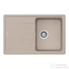 Schock Element D-100S  konyhai mosogatótálca Schock Epos konyhai csapteleppel, CRISTALITE® Sabbia 780 x 500 mm, gránit kompozit, homok SETED100SEEXCROM