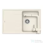 Schock Element D-100S  konyhai mosogatótálca Schock Epos konyhai csapteleppel, CRISTALITE® Vanilla 780 x 500 mm, gránit kompozit, világos bézs SETED100SEEXCROM