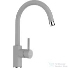 Schock Element D-100S konyhai mosogatótálca Schock Plutos konyhai csapteleppel, CRISTALITE® Croma 780 x 500 mm, gránit kompozit, szürke SETED100SPCROM