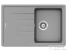 Schock Element D-100S konyhai mosogatótálca Schock Plutos konyhai csapteleppel, CRISTALITE® Croma 780 x 500 mm, gránit kompozit, szürke SETED100SPCROM