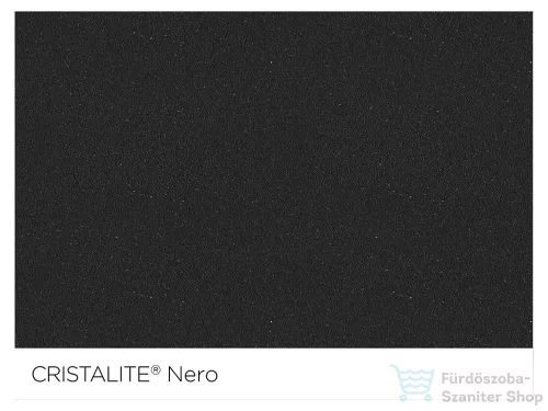 Schock Element D-100S konyhai mosogatótálca Schock Plutos konyhai csapteleppel, CRISTALITE® Nero 780 x 500 mm, gránit kompozit, fekete SETED100SPNERO