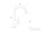 Schock Element D-100S konyhai mosogatótálca Schock Plutos konyhai csapteleppel, CRISTALITE® Sabbia 780 x 500 mm, gránit kompozit, homok SETED100SPSABB