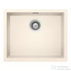 Schock KAIA N-100L konyhai mosogatótálca Schock Epos konyhai csapteleppel kihúzható fejjel, CRISTADUR® Magnolia 556x446 mm, krémfehér SETKN100LEEXMAGN