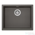 Schock KAIA N-100L konyhai mosogatótálca Schock Epos konyhai csapteleppel kihúzható fejjel, CRISTADUR® Silverstone 556x446 mm, sötétszürke SETKN100LEEXSILV