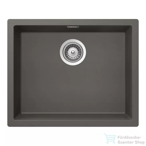Schock KAIA N-100L konyhai mosogatótálca Schock Epos konyhai csapteleppel kihúzható fejjel, CRISTADUR® Silverstone 556x446 mm, sötétszürke SETKN100LEEXSILV