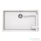 Schock KAIA N-100XL konyhai mosogatótálca Schock Epos konyhai csapteleppel kihúzható fejjel, CRISTADUR® Polaris 756x446 mm, hófehér SETKN100XLEEXPOLA