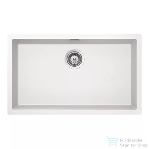 Schock KAIA N-100XL konyhai mosogatótálca Schock Epos konyhai csapteleppel kihúzható fejjel, CRISTADUR® Polaris 756x446 mm, hófehér SETKN100XLEEXPOLA